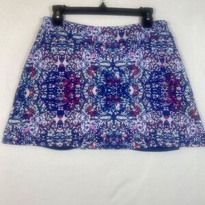 Tranquility by Colorado Clothing Blue Geo Print Athletic Skort Women’s Medium